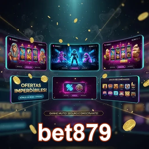 Jogadores se divertindo em slot games online na bet879
